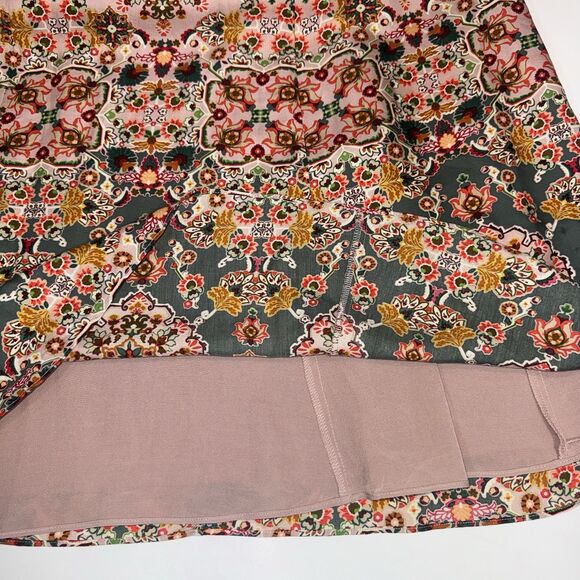 Boden Mariam Silk Maxi Dress Old Rose Intricate Tapestry Modest Church Women 4R - Picture 8 of 11